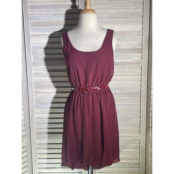 City Triangles Sm Belted Flowy Dress - Picture 10 of 14